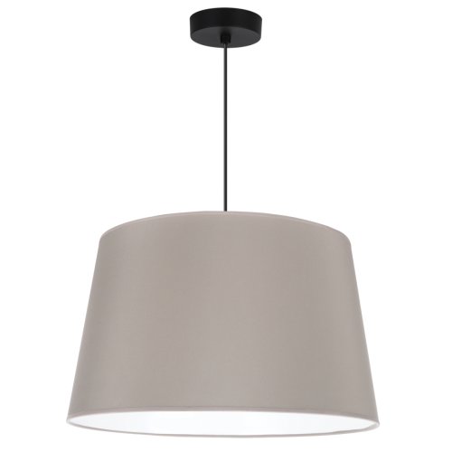 Lampa sufitowa wisząca ze stożkowym abażurem GAJA, oliwkowy brąz, styl boho, klasyczny, do pokoju