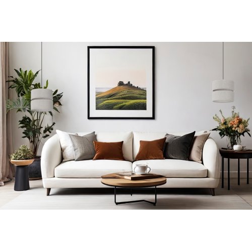 Lampa sufitowa wisząca żyrandol LEN, podwójny beżowy abażur w stylu boho, pojedynczy, 20cm