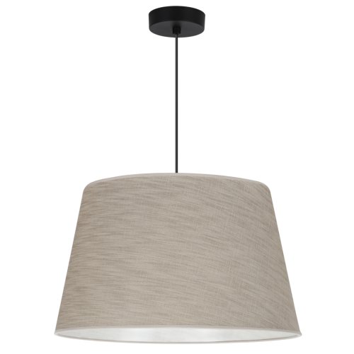 Lampa wisząca sufitowa z abażurem LEN, pojedyncza, żyrandol w kształcie stożka, kolor beżowy