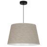 Lampa wisząca sufitowa z abażurem LEN, pojedyncza, żyrandol w kształcie stożka, kolor beżowy