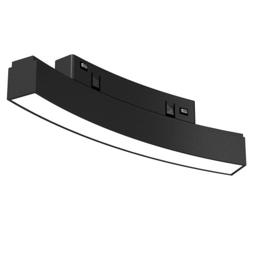 Lampa szynowa ROUND MAGNETIC, czarny reflektor do szyny magnetycznej, 10W, ciepły, do śr. 900mm