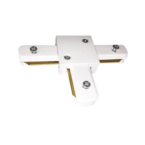 Łącznik typu T do systemów szynowych TRACK LIGHT, trójnik do szynoprzewodów w kolorze białym