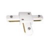 Łącznik typu T do systemów szynowych TRACK LIGHT, trójnik do szynoprzewodów w kolorze białym