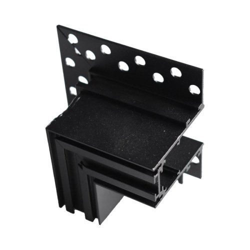 Czarny narożnik podtynkowy bok L do szynoprzewodów MAGNETIC