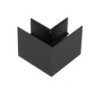 Czarny narożnik natynkowy bok L do szynoprzewodów MAGNETIC