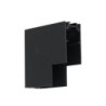Czarny narożnik natynkowy dół L do szynoprzewodów MAGNETIC