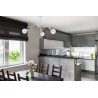 Stylowa jadalnia z nowoczesną lampą w stylu loft Stylowa jadalnia z nowoczesną lampą w stylu loft