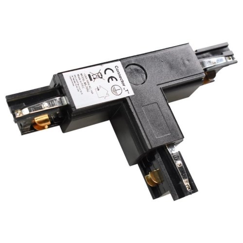 Łącznik T do szynoprzewodu, złączka typu trójnik, czarna, 3 fazowa, dolny prawy DR