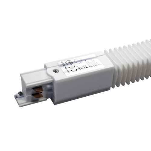 Łącznik elastyczny FLEX, gięty, złączka do szynoprzewodu, biała, 3 fazowa