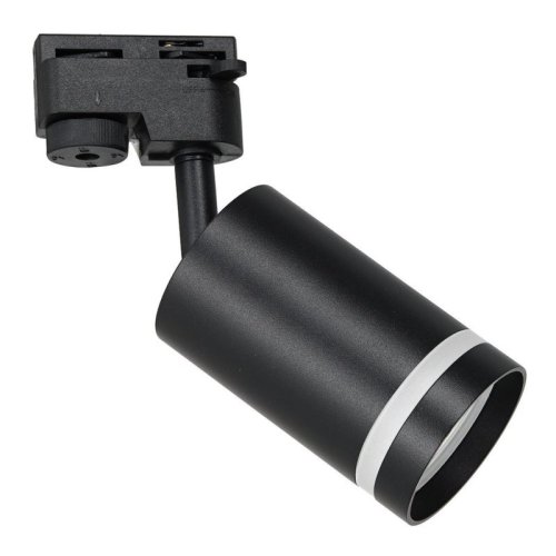 Reflektor do lampy szynowej PIPE RING, oprawa typu spot, czarna, 1xGU10