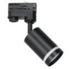 Reflektor do szynoprzewodu, lampy szynowej, PIPE RING track, czarny, 1xGU10, 3 fazowy