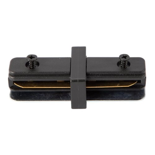 Łącznik prosty liniowy typu I, złączka do szyn, czarna, 1 fazowa