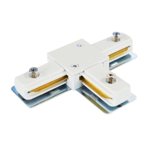 Łącznik T trójnik, złączka do szyn track, biała, 1 fazowa