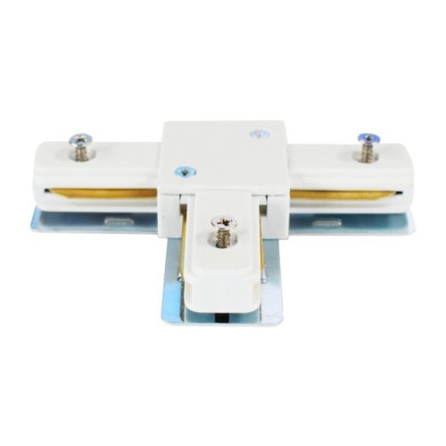 Łącznik T trójnik, złączka do szyn track, biała, 1 fazowa