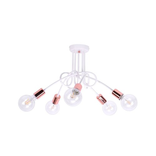 Lampa Sufitowa Industrialna Miedź Dwa Kolory