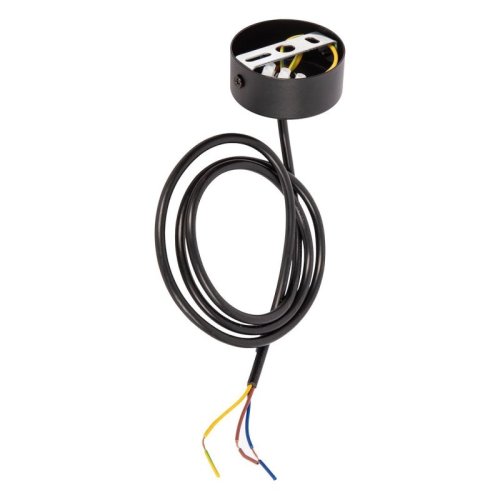 Zawiesie zasilające do lampy szynowej wiszącej, prowadnica czarna, 1 fazowa