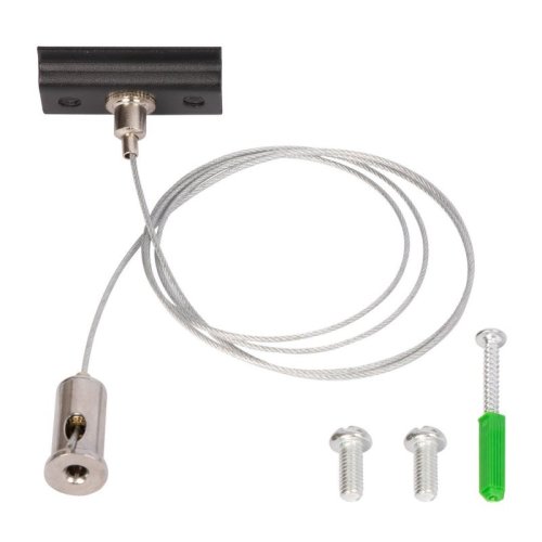 Zawiesie do lampy szynowej wiszącej, prowadnica czarna chrom, 1 fazowa, 101cm