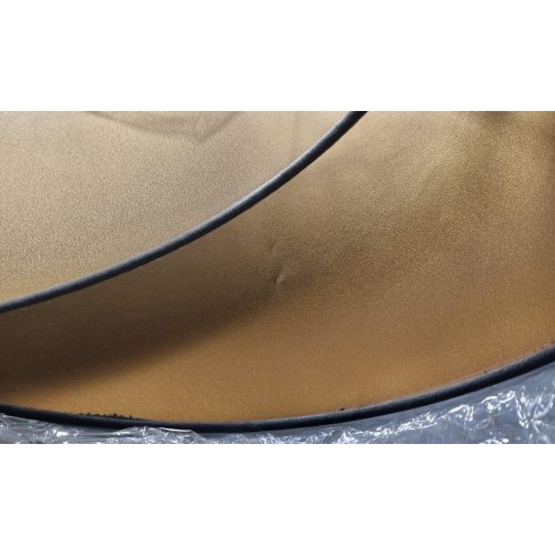 OUTLET -30% Lampa wisząca MEDIOLAN, asymetryczna, welurowa, złoty środek, regulowana, E27