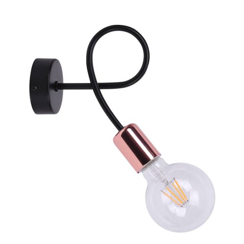 Kinkiet Industrialny Miedź Lampa na Ścianę