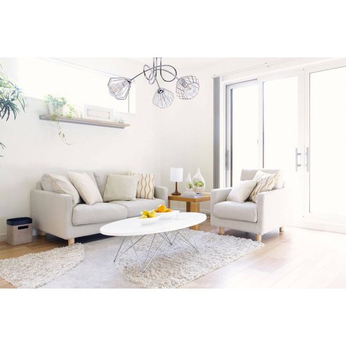 Lampa Wisząca Chromowana Druciane Klosze