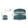 Lampa Pająk Wisząca Nowoczesna Wiele Kolorów Abażurów z Paskiem Szczegóły Wymiary Lampa Pająk Wisząca Nowoczesna Wiele Kolorów Abażurów z Paskiem Szczegóły Wymiary