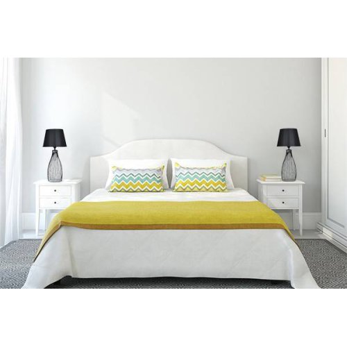 OUTLET -50% Nowoczesna Lampa Nocna z Abażurem Stojąca Stożek Czarny Abażur