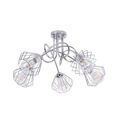 Lampa Sufitowa Nowoczesna Chromowana