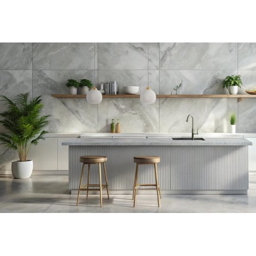 Lampa sufitowa żyrandol RIFFLE, biała ryflowana kula ze złotymi dodatkami w stylu glamour, 14cm