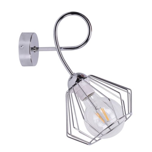 Kinkiet Chrom Drut Nowoczesny Lampa