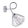 Chromowany kinkiet z diamentowym kloszem Chromowany kinkiet z diamentowym kloszem
