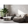 Lampa wisząca RIFFLE, sufitowa, biały pająk w stylu loft, szklany walec, do salonu, jadalni, sypialni