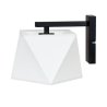 Stylowa lampa ścienna 1-płomienna z abażurem materiał diament