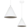 Lampa sufitowa wisząca SOHO, pojedyncza, biały metalowy stożek o średnicy 14cm, styl loftowy