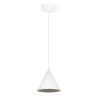 Lampa sufitowa wisząca SOHO, pojedyncza, biały metalowy stożek o średnicy 14cm, styl loftowy