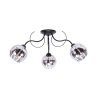 Lampa Sufitowa Żyrandol Chrom Szklane Klosze Lampa Sufitowa Żyrandol Chrom Szklane Klosze