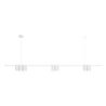 Lampa wisząca sufitowa GENESIS, biały żyrandol listwa do salonu, kuchni, jadalni, styl nowoczesny