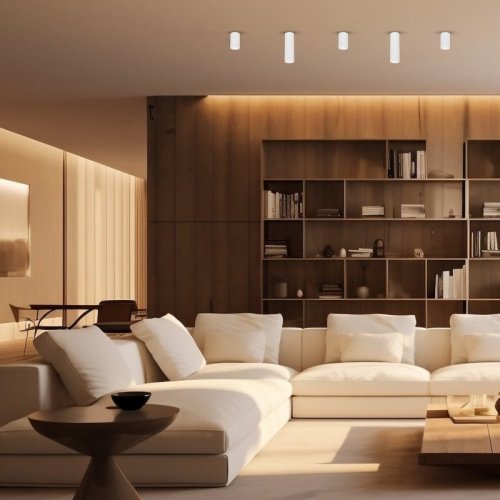 Spot sufitowy lampa sufitowa GENESIS, nowoczesny biały reflektor GU10 do kuchni, łazienki, salonu