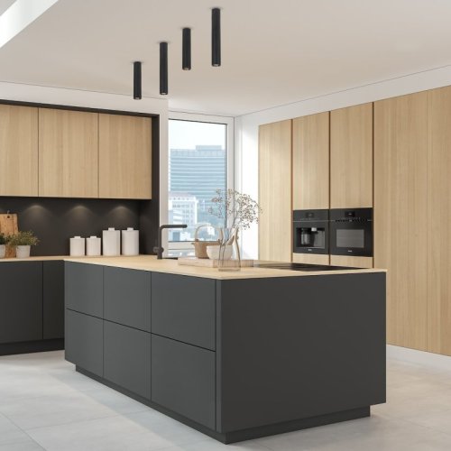 Spot sufitowy czarna lampa sufitowa GENESIS, reflektor GU10 w ksztłcie tuby, do kuchni, salonu, przedpokoju