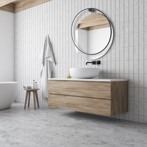 Kinkiet ścienny zintegrowany LED IP44 SATURNO, czarna lampa ścienna w kształcie okręgłu, do łazienki, salonu