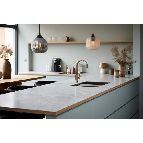 Lampa wisząca sufitowa RIFFLE, pojedyncza, grafitowa szklana kula z ryflowaniem w stylu glamour