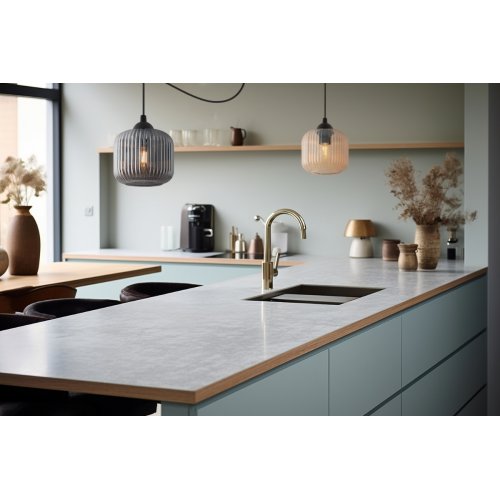 Lampa wisząca sufitowa RIFFLE, pojedynczy czarny pająk w stylu loft z grafitowym szklanym kloszem, E27