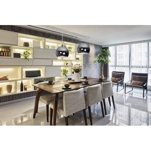 Lampa Wisząca Chromowana Kule Metal