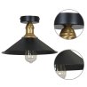Nowoczesna lampa sufitowa plafon w stylu retro z elementami z mosiądzu  w dwóch kolorach do wyboru