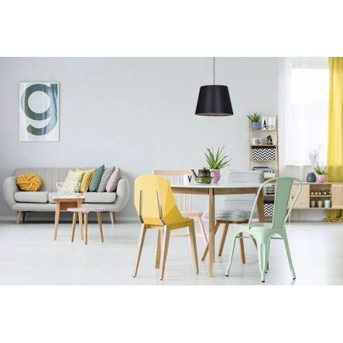 OUTLET -50% Lampa Wisząca z Abażurem w kolorze brązowym, E27