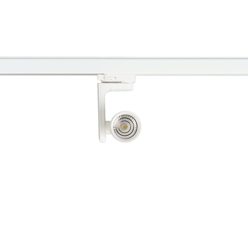 Reflektor do lampy szynowej TIMOR, 10W, biała konstrukcja, 3 fazowy