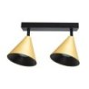 Lampa podwójna CONE w kolorze złotym, gwint GU10, do salonu, biura