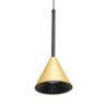 Lampa wisząca sufitowa CONE, pojedynczy złoty stożek GU10 w stylu nowoczesnym
