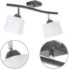 2-punktowa lampa ze szklanymi kloszami z regulacją kąta padania światła 2-punktowa lampa ze szklanymi kloszami z regulacją kąta padania światła