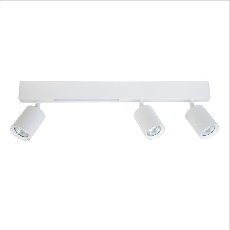 Lampa sufitowa MAGNET, biała konstrukcja, LED 9W + GU10, do salonu, sypialni