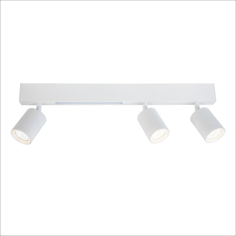 Lampa sufitowa MAGNET, biała konstrukcja, LED 9W + GU10, do salonu, sypialni